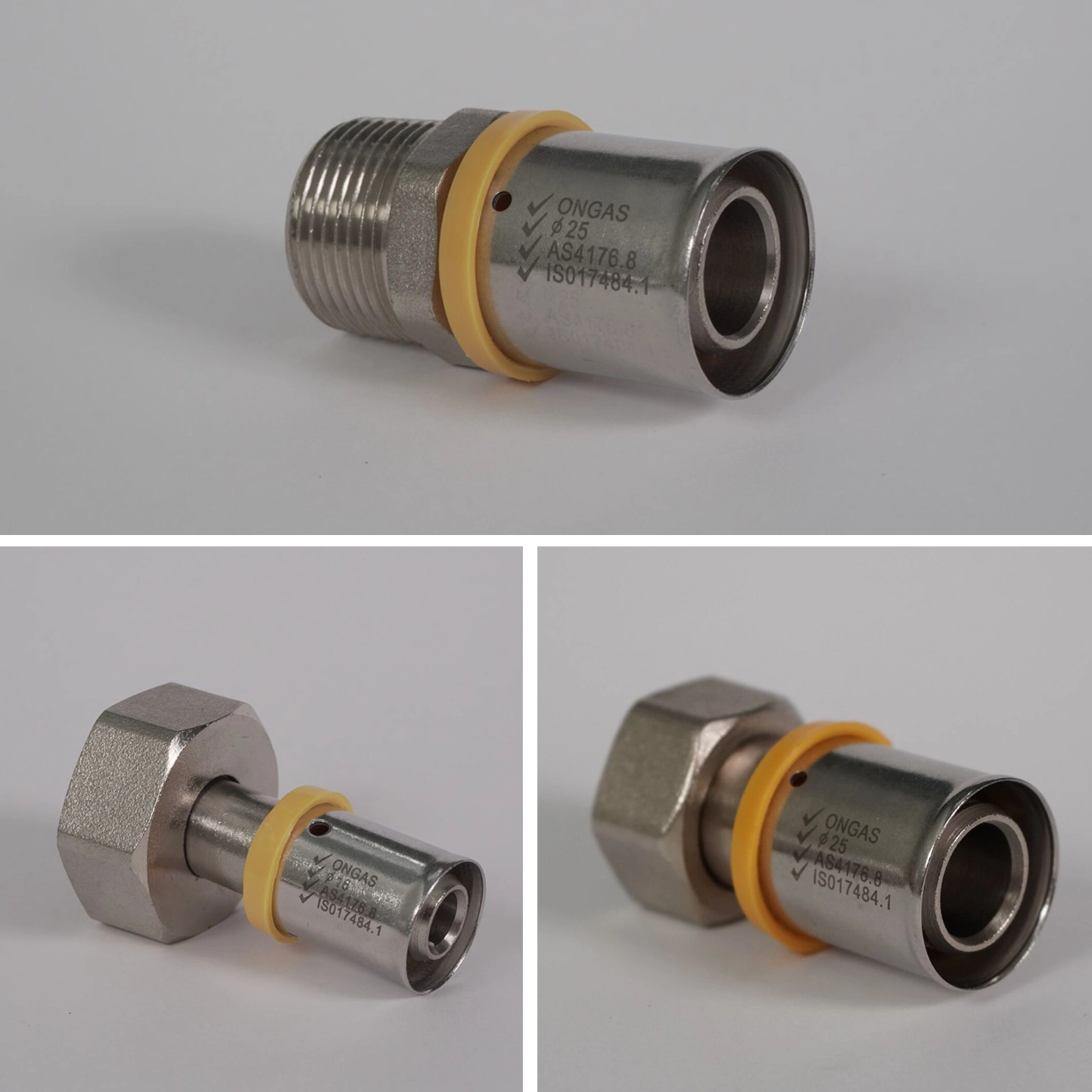Accesorios de presión o grafados (ISO 17484-1)